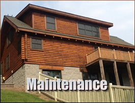  Mozelle, Kentucky Log Home Maintenance