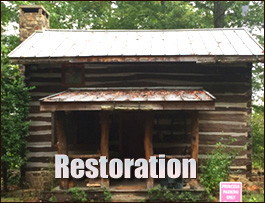 Historic Log Cabin Restoration  Mozelle, Kentucky